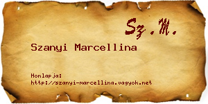 Szanyi Marcellina névjegykártya